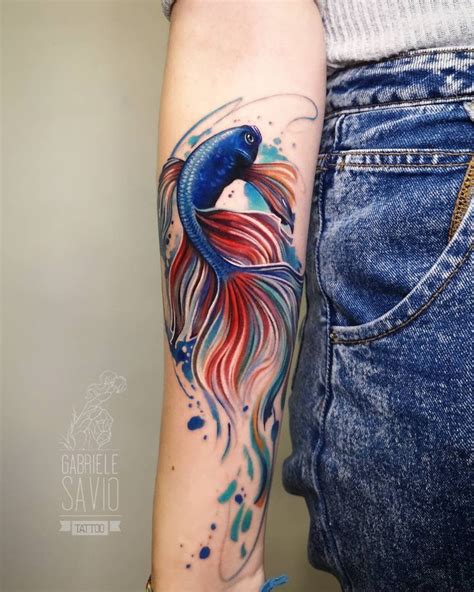 betta fish tattoo